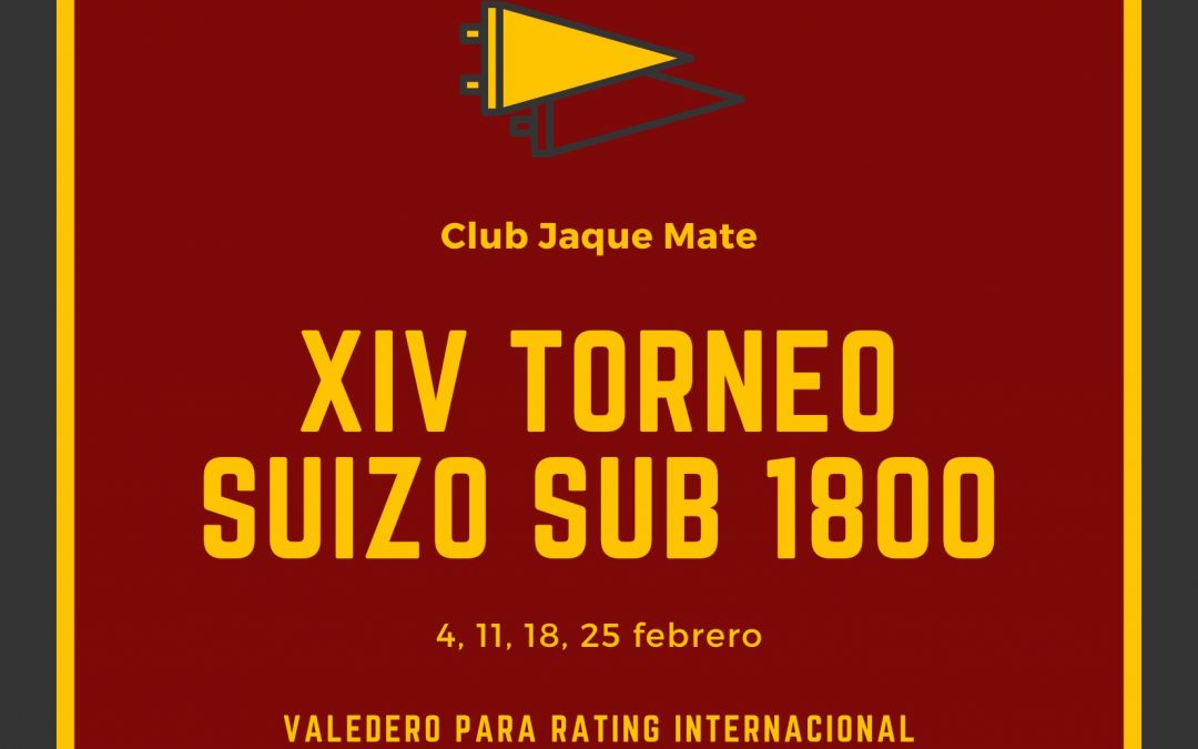 XIV Torneo Suizo Sub 1800 Club Jaque Mate